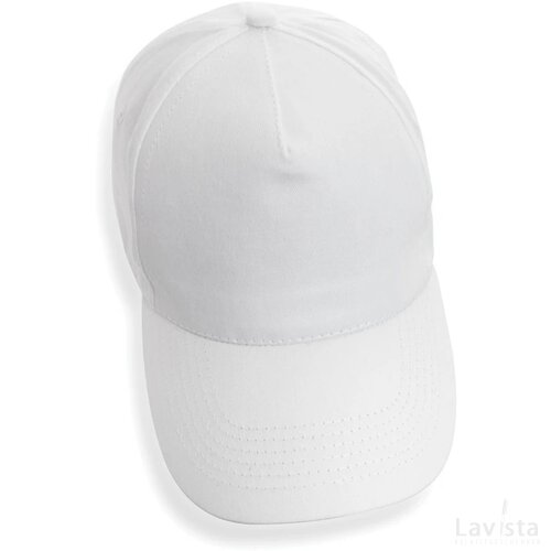 Impact AWARE™ 5 panel 190gr gerecycled katoenen cap wit