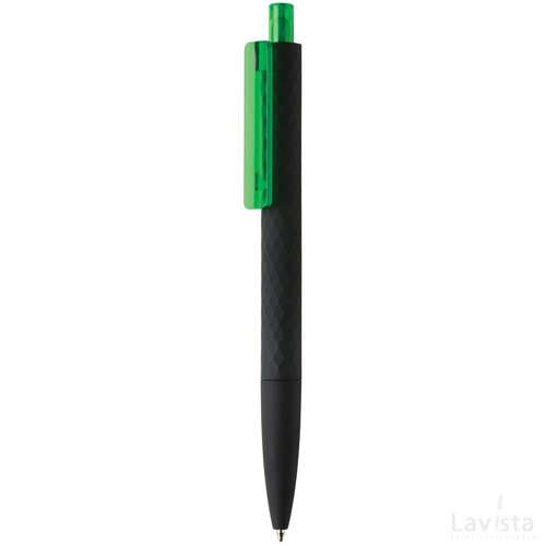 X3 zwart smooth touch pen groen, zwart