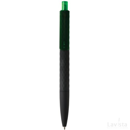 X3 zwart smooth touch pen groen, zwart