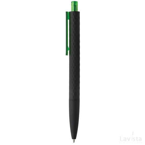 X3 zwart smooth touch pen groen, zwart