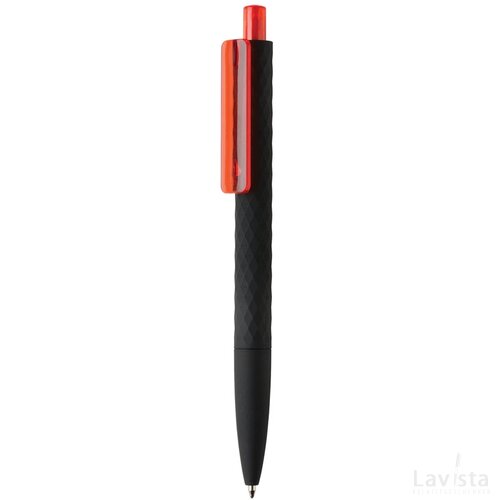 X3 zwart smooth touch pen rood, zwart