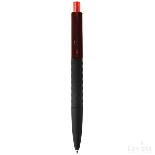 X3 zwart smooth touch pen rood, zwart