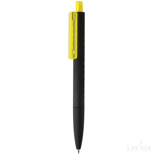 X3 zwart smooth touch pen geel, zwart
