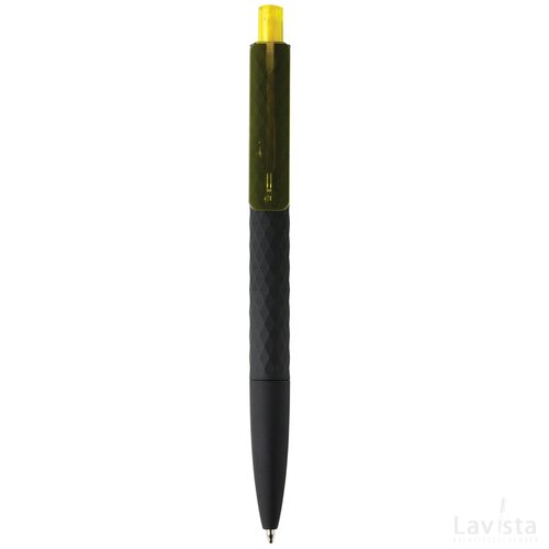 X3 zwart smooth touch pen geel, zwart