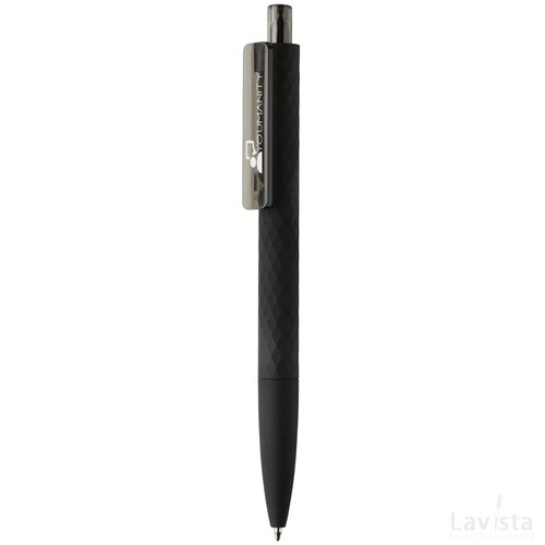 X3 zwart smooth touch pen zwart, zwart