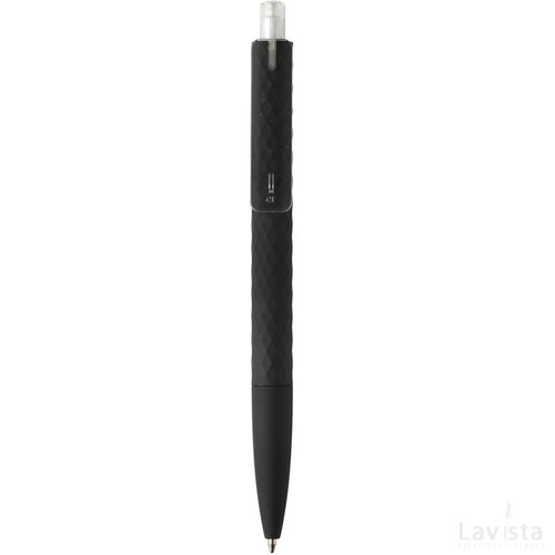 X3 zwart smooth touch pen transparant, zwart
