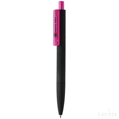 X3 zwart smooth touch pen roze, zwart