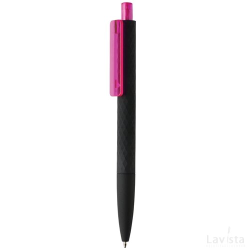 X3 zwart smooth touch pen roze, zwart