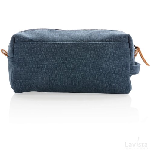 Canvas toilettas PVC vrij blauw