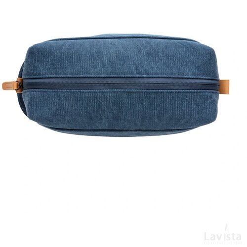 Canvas toilettas PVC vrij blauw