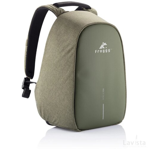 Bobby Hero Regular, anti-diefstal rugzak groen, zwart