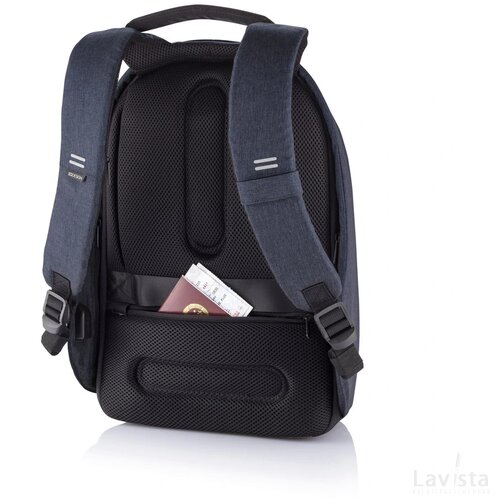 Bobby Hero Regular, anti-diefstal rugzak donkerblauw, zwart
