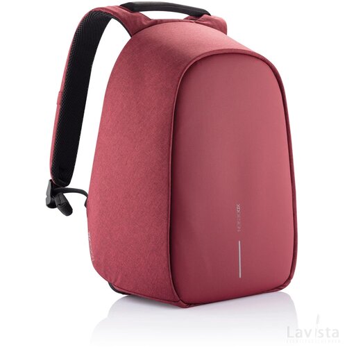 Bobby Hero Regular, anti-diefstal rugzak rood, zwart