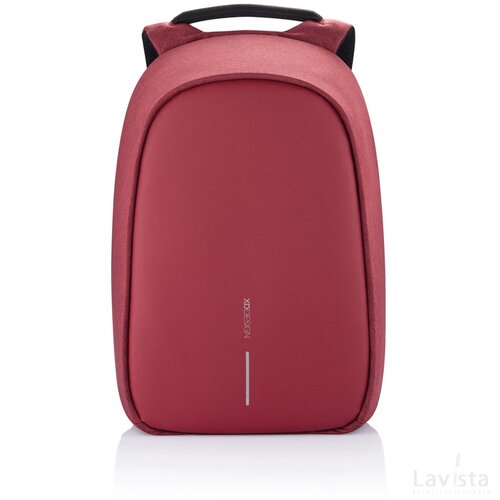 Bobby Hero Regular, anti-diefstal rugzak rood, zwart