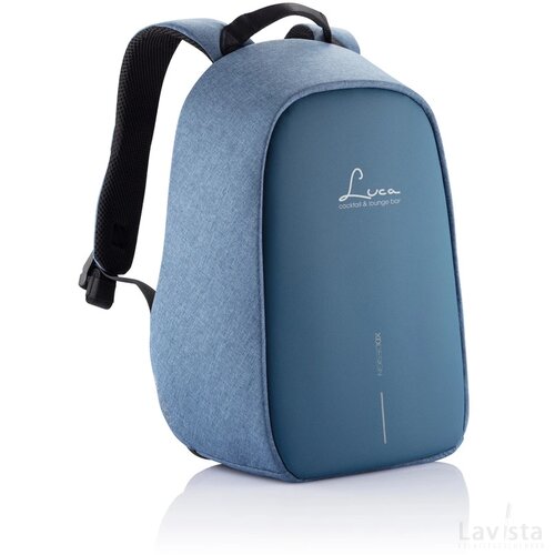 Bobby Hero Small, anti-diefstal rugzak lichtblauw, zwart