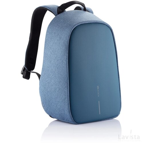 Bobby Hero Small, anti-diefstal rugzak lichtblauw, zwart