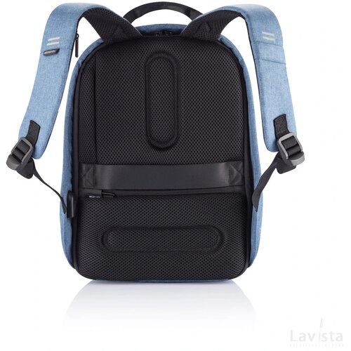 Bobby Hero Small, anti-diefstal rugzak lichtblauw, zwart