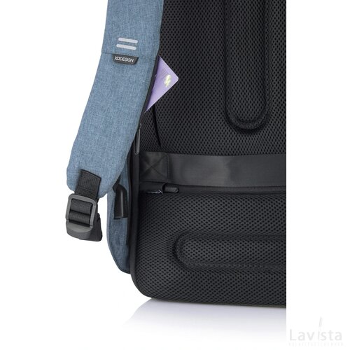 Bobby Hero Small, anti-diefstal rugzak lichtblauw, zwart