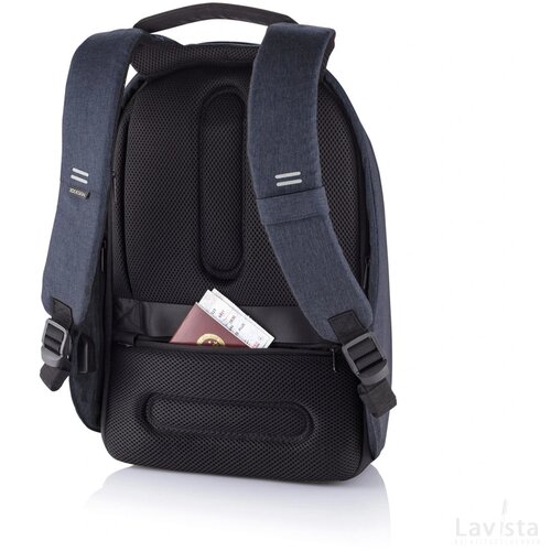 Bobby Hero Small, anti-diefstal rugzak donkerblauw, zwart