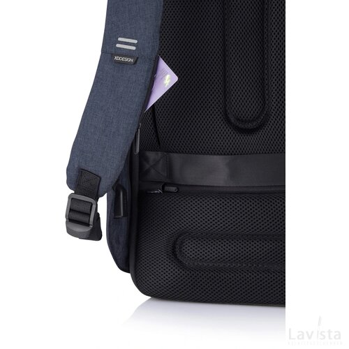 Bobby Hero Small, anti-diefstal rugzak donkerblauw, zwart