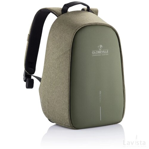 Bobby Hero Small, anti-diefstal rugzak groen, zwart