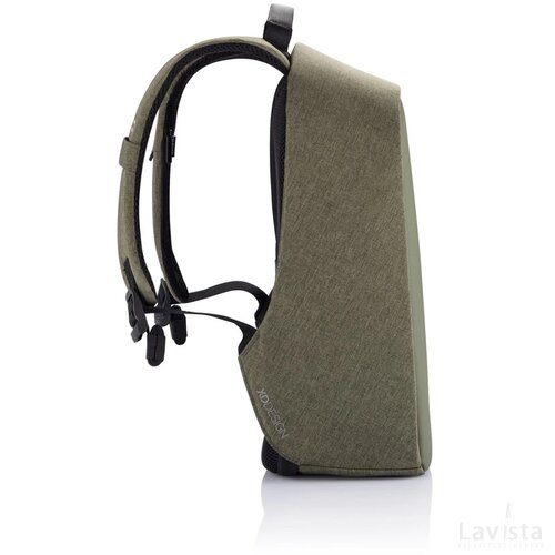 Bobby Hero Small, anti-diefstal rugzak groen, zwart