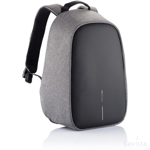Bobby Hero Small, anti-diefstal rugzak grijs, zwart