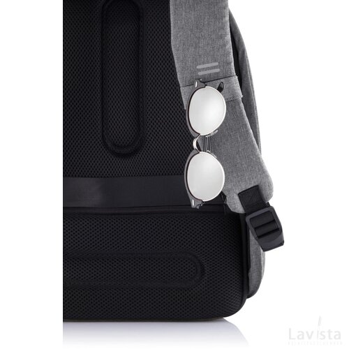 Bobby Hero Small, anti-diefstal rugzak grijs, zwart