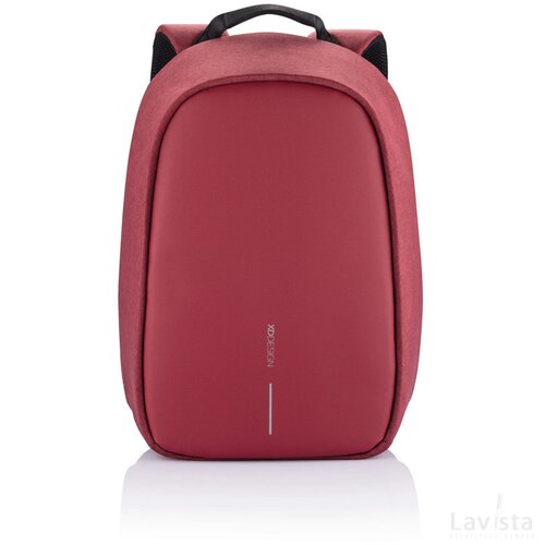 Bobby Hero Small, anti-diefstal rugzak rood, zwart