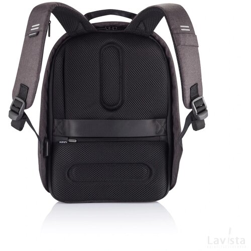 Bobby Hero Small, anti-diefstal rugzak zwart, grijs