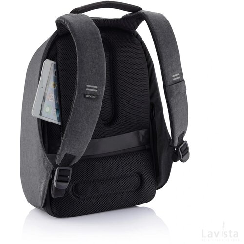Bobby Hero XL, anti-diefstal rugzak zwart, grijs
