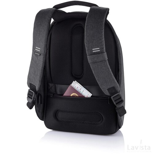 Bobby Hero XL, anti-diefstal rugzak zwart, grijs