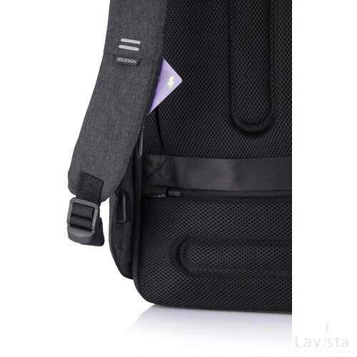 Bobby Hero XL, anti-diefstal rugzak zwart, grijs