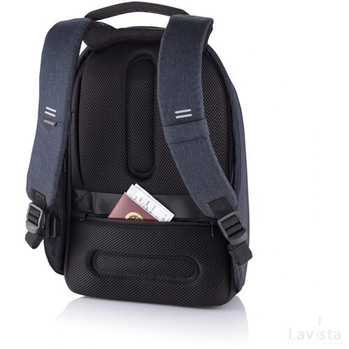 Bobby Hero XL, anti-diefstal rugzak donkerblauw, grijs
