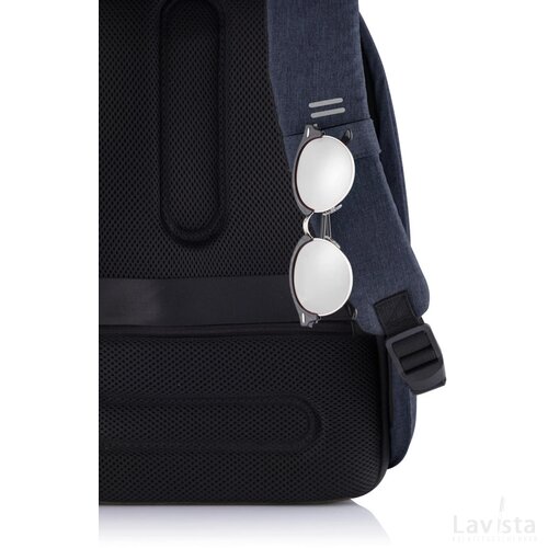 Bobby Hero XL, anti-diefstal rugzak donkerblauw, grijs