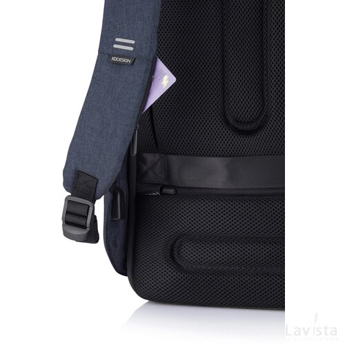 Bobby Hero XL, anti-diefstal rugzak donkerblauw, grijs