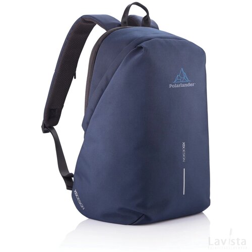 Bobby Soft, anti-diefstal rugzak donkerblauw, zwart