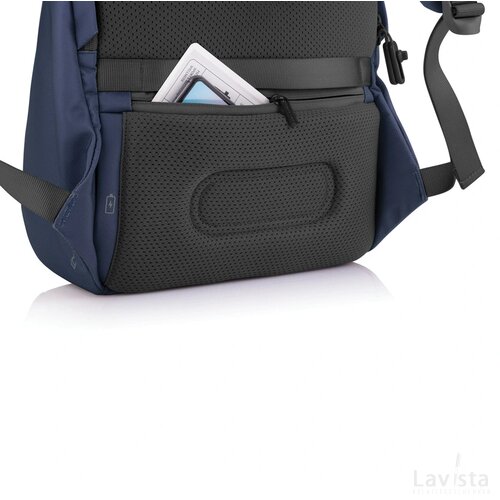 Bobby Soft, anti-diefstal rugzak donkerblauw, zwart