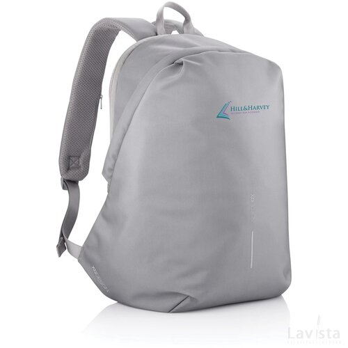 Bobby Soft, anti-diefstal rugzak grijs, blauw