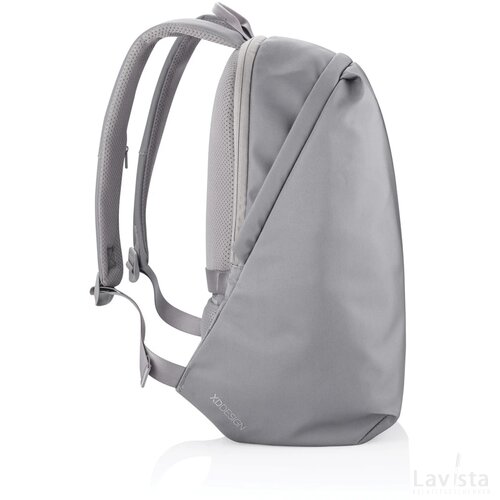 Bobby Soft, anti-diefstal rugzak grijs, blauw