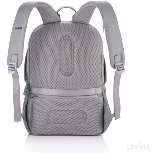 Bobby Soft, anti-diefstal rugzak grijs, blauw