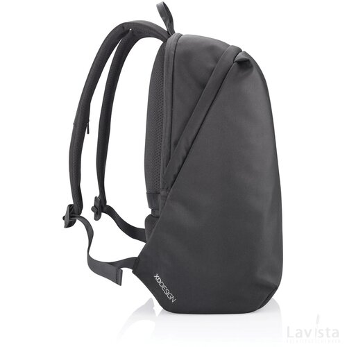 Bobby Soft, anti-diefstal rugzak zwart, groen