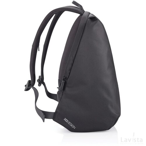 Bobby Soft, anti-diefstal rugzak zwart, groen