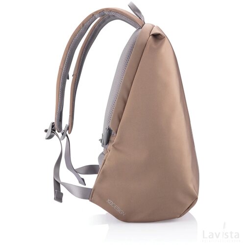 Bobby Soft, anti-diefstal rugzak khaki, grijs