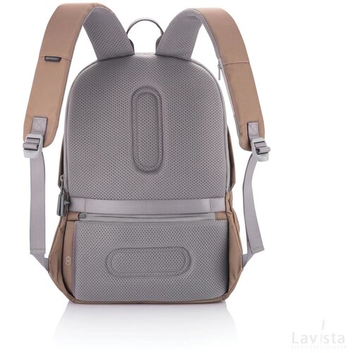 Bobby Soft, anti-diefstal rugzak khaki, grijs