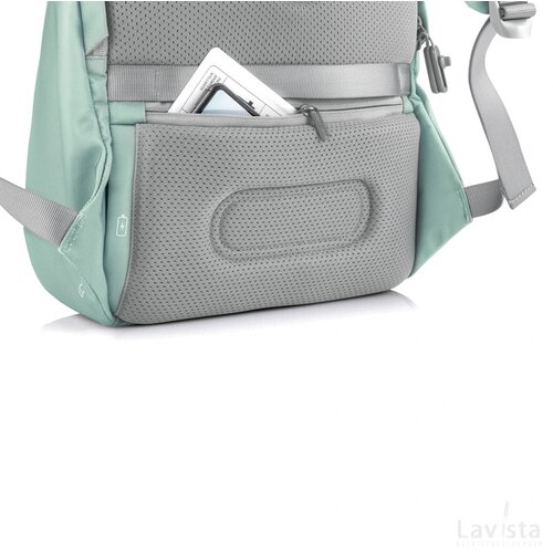Bobby Soft, anti-diefstal rugzak mint, grijs
