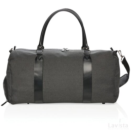 Weekendtas met USB A oplaadpunt zwart