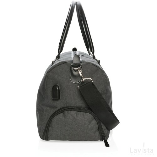 Weekendtas met USB A oplaadpunt zwart