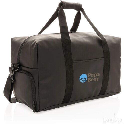 Smooth PU weekendtas PVC-vrij zwart