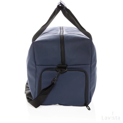 Smooth PU weekendtas PVC-vrij donkerblauw